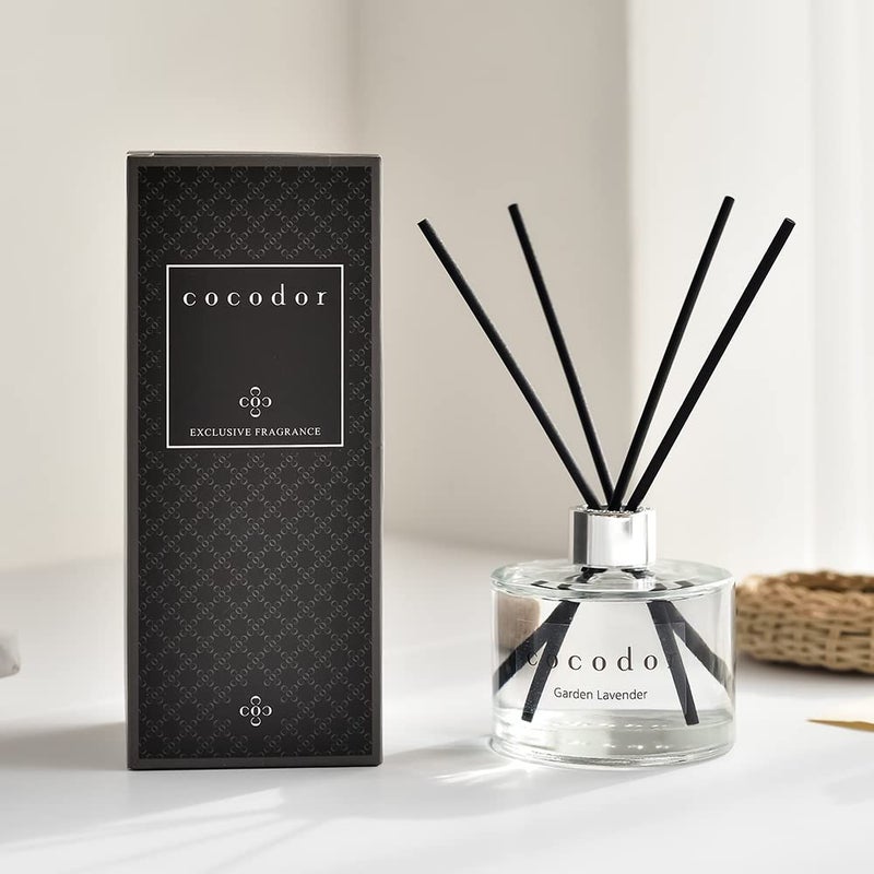 COCODOR Signature Reed Diffuser Set/Garden Lavender / 6.7oz /2 Pack/Home Fragrance Diffuser, Oil Scent Diffuser for Bathroom Shelf Decor - Image 5